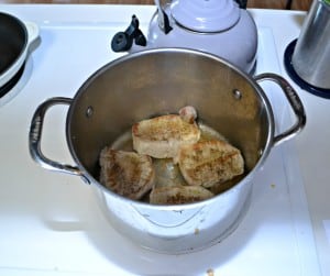 Easy Lemon Pork Skillet with Potatoes and vegetables