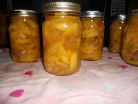 Peach Pie Filling Canned for enjoying all year round.