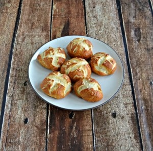Pretzel Rolls stuffed with jalapenos and cheddar cheese