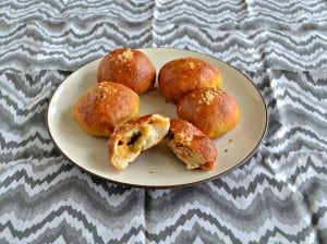 Jalapeno Cheddar Stuffed Pretzel Rolls are great as an appetizer or a snack!
