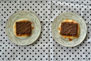 Perfectly delicious Salted Caramel S'mores are a tasty dessert, even on a rainy day.