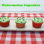 Watermelon Cupcakes are great for picnics or BBQ's