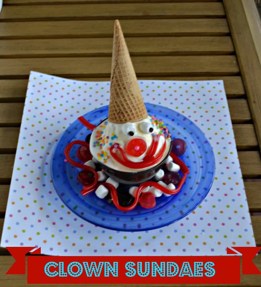 This Clown Sundae is a fun, creative, and easy way to make your child a sundae this summer!