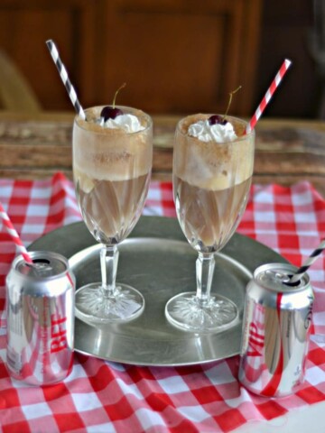Diet Coke Float Cocktails are a delicious way to celebrate the end of the school year!