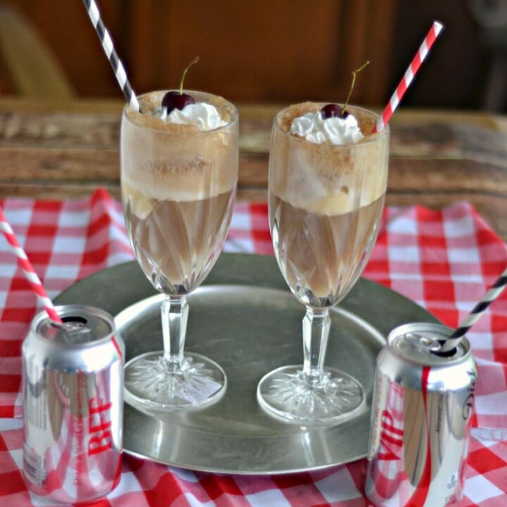 Diet Coke Float Cocktails are a delicious way to celebrate the end of the school year!