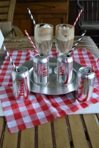 Delicious Diet Coke Float Cocktails are the perfect summer beverage for adults! Try it at your next BBQ!