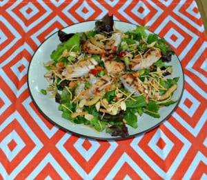 Quick and Easy Asian Grilled Chicken Salad