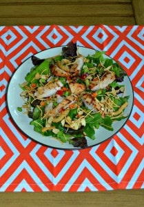 Delicious Asian Grilled Chicken Salad with homemade Soy Sesame Dressing