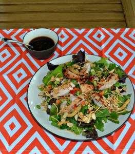 Tasty Asian Grilled Chicken Salad....and no need to turn on the oven!