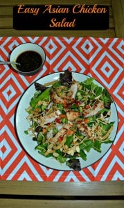 Quick and Easy Asian Grilled Chicken Salads with Sesame Soy Dressing is ready in just 10 miutes!