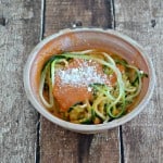 Zoodles with fresh, homemade vodka sauce is a recipe that is not only delicious but gluten free!