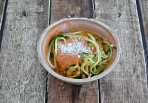 Zoodles with fresh, homemade vodka sauce is a recipe that is not only delicious but gluten free!