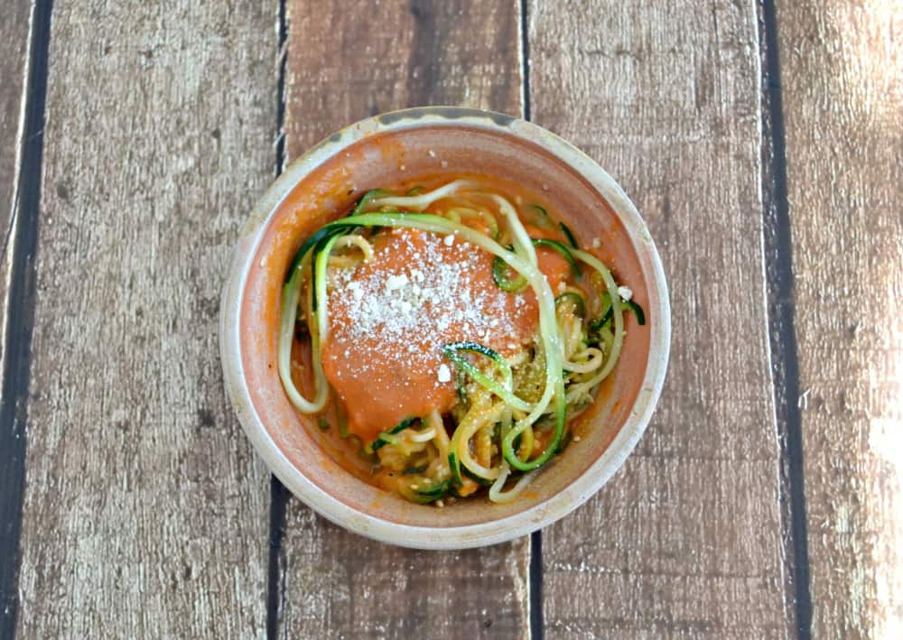 Zoodles with Vodka Sauce