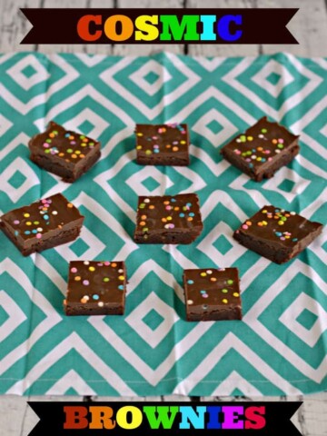 Cosmic Brownies are a fun treat for lunch boxes or for dessert