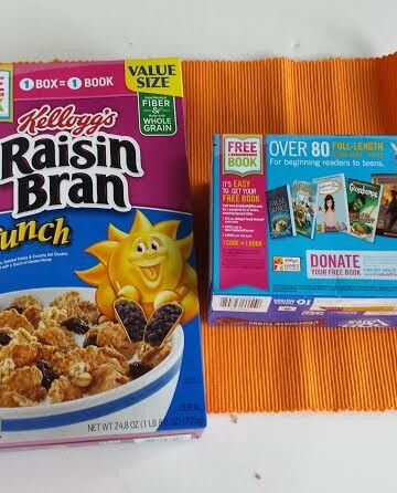 Check out Kellogg's boxes with special codes for free books!