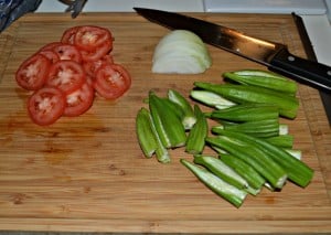 Fresh Okra made into a tasty side dish in just minutes!