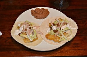 Tasty Summer FIsh Tacos with Pickled Onions and Cabbage