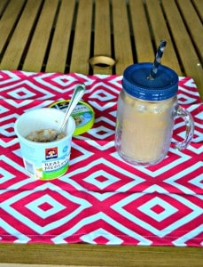 Make delicious homemade Iced Coffee in minutes and pair it with Quaker Real Medleys Yogurt Cups