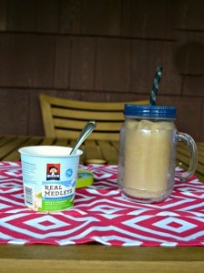 Homemade Iced Coffee and Quaker Real medleys Yogurt Cups make a delicious breakfast!
