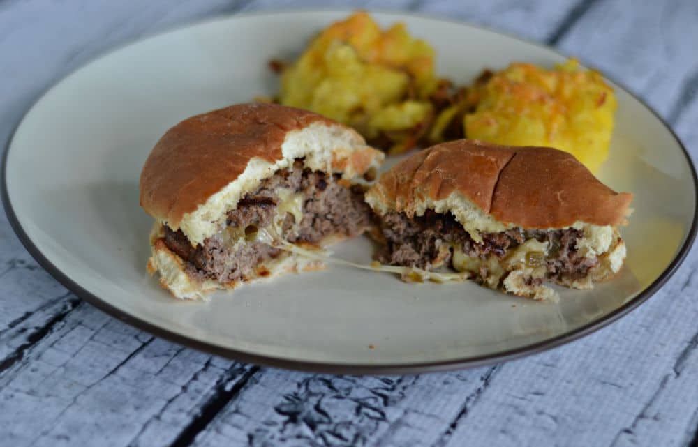 Delicious burgers stuffed with jalapenos and Dubliner cheese