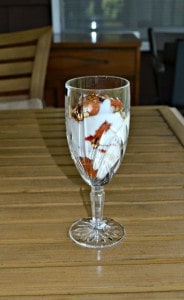 Breakfast Parfait with Roasted peaches and plums, homemade granola, and yogurt