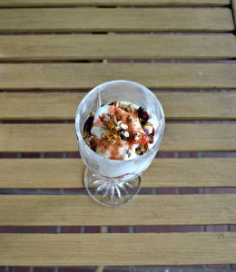Delicious Roasted Peach and Plum Breakfast Parfaits