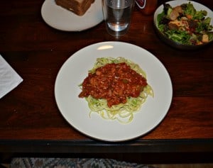 Zoodles with Vegetable Bolognese