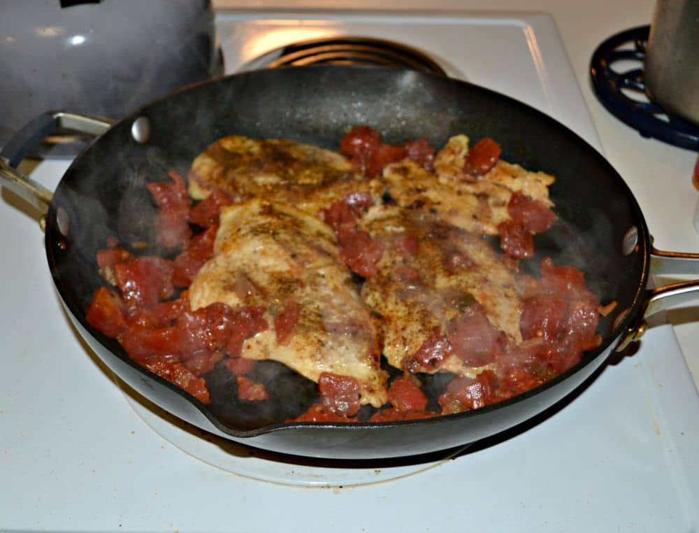 Sauteed Chicken with tomato sauce