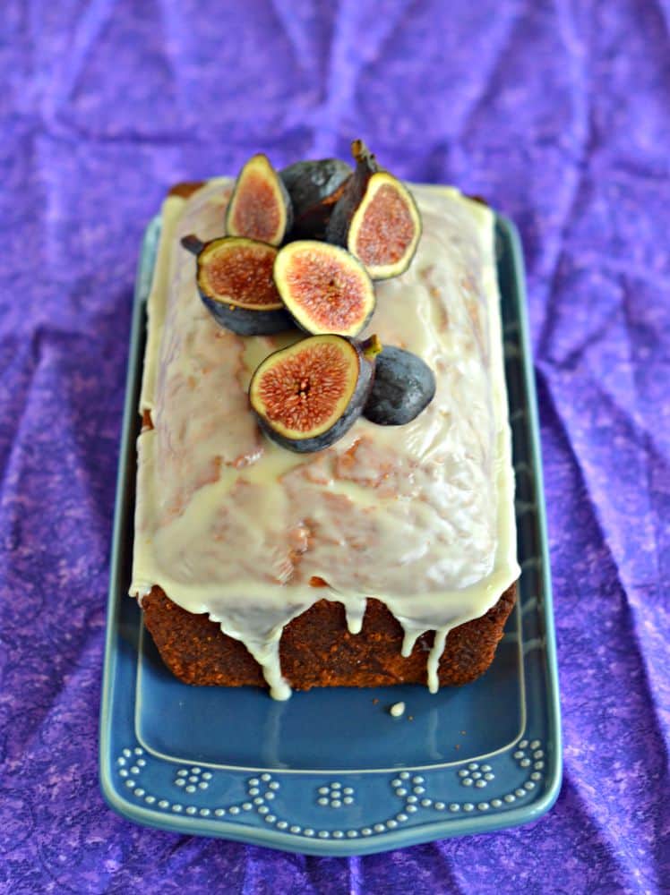 Tasty Fig Almond Tea Cake is perfetc for afternoon tea or for dessert