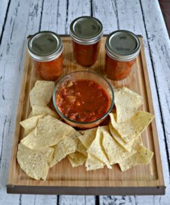 Simple Salsa is a great way to preserve tomatoes for the winter months