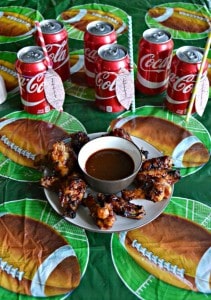 Delicious Coca-Cola BBQ Grilled Wings are perfect for Game Day