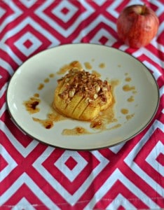 Hasselback Apples are stuffed with delicious sweet cinnamon and oats