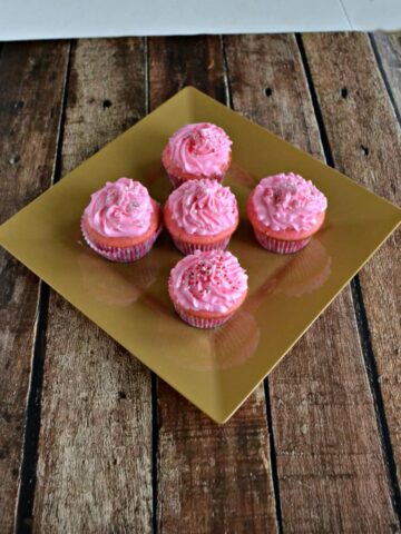 Brighten up your day with these Pink Champagne Cupcakes
