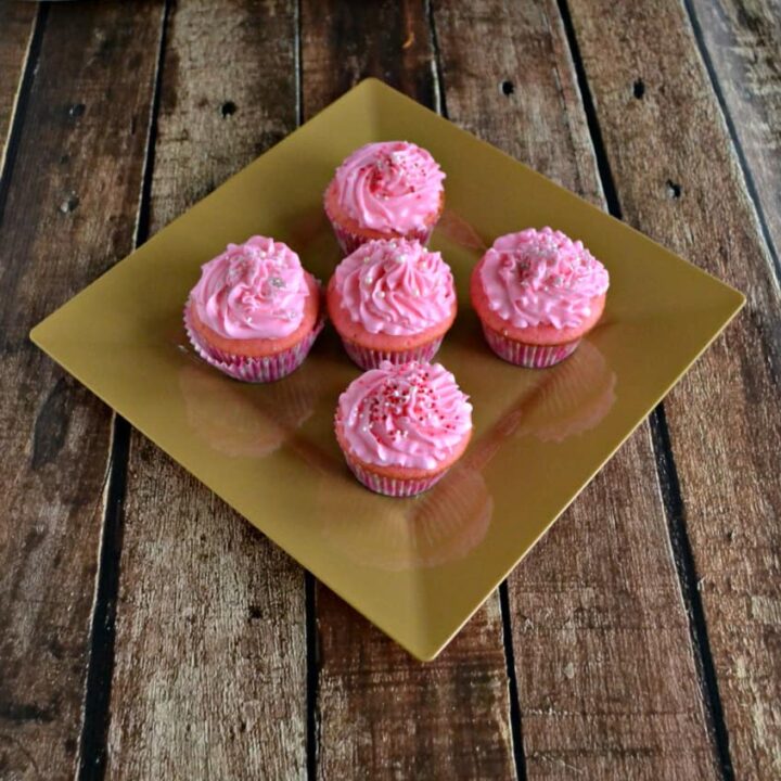 Brighten up your day with these Pink Champagne Cupcakes
