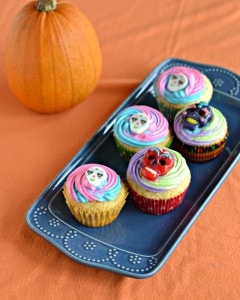 Sugar Skull Cupcakes for The Day of the Dead