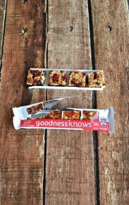 goodnessknowns snack squares are the perfect combination of real fruit, nuts, and dark chocolate.