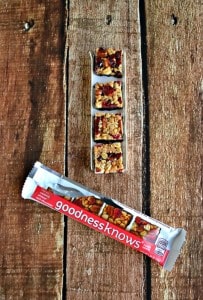 Love the new goodnessknows cherry, almond, and dark chocolate snack squares