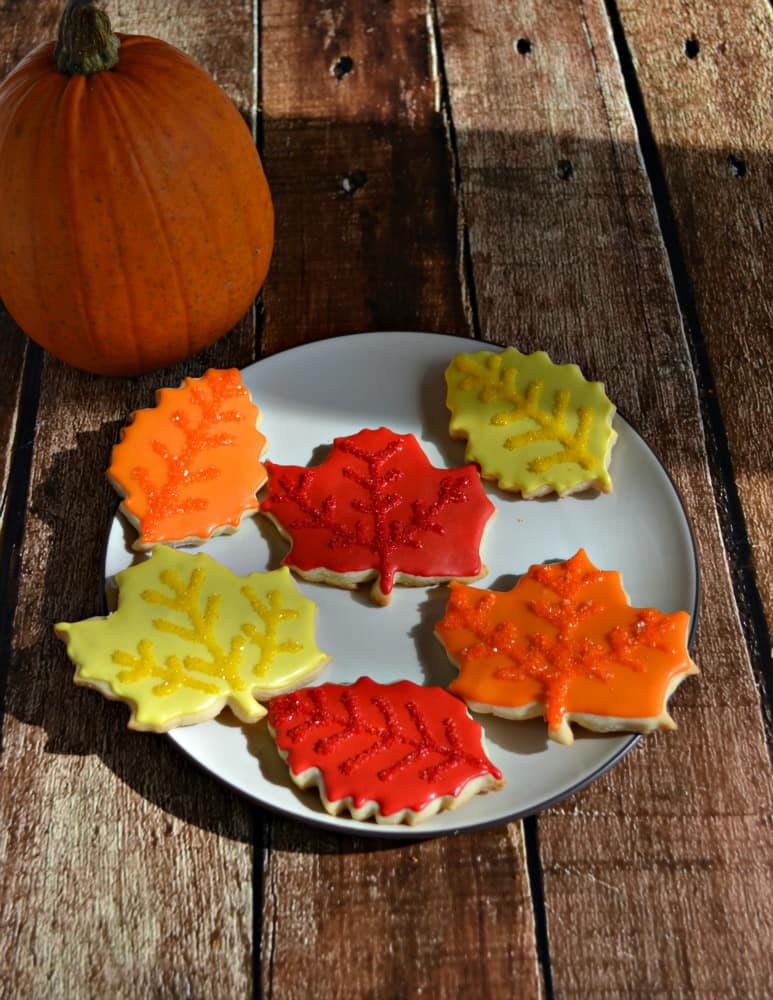 Leaf Sugar Cookies are a fun and easy cookie that is great for celebrating fall