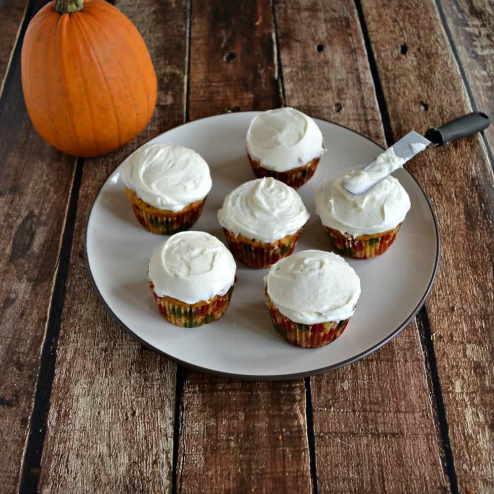 Pumpkin Butterscotch Cupcakes with Caramel Frosting
