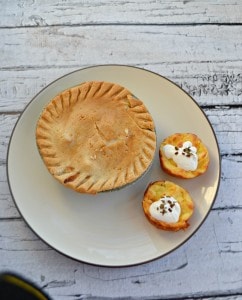 Marie Callender Pot Pies and Mashed Potato Cupcakes make a delicious winter meal