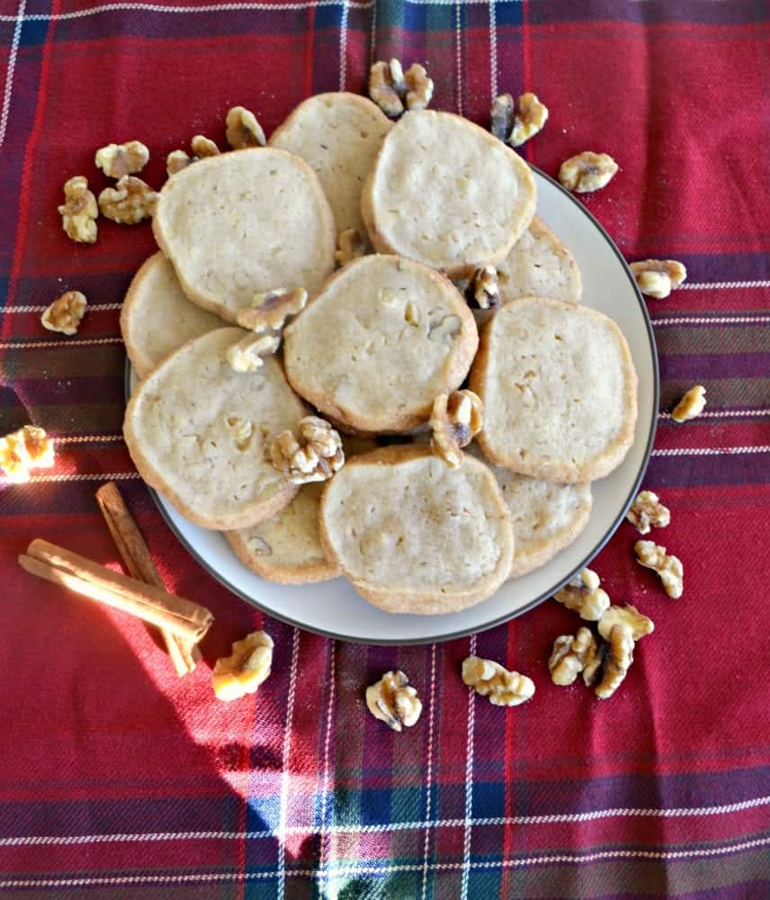 Cinnamon Walnut Icebox Cookies: Make the dough now and bake lateer!