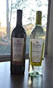 Gallo Family Vineyards Pinot Grigio and Pinot Noir are perfect for the holidays