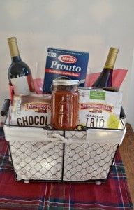 Make this awesome hostess gift basket with everything your hostess needs to make a quick and easy meal!