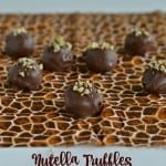 Nutella Truffles are great as a dessert or as a holiday gift.