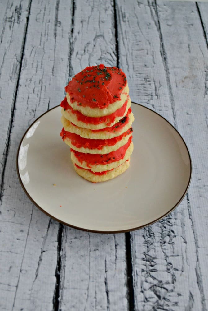 Make it a sugar cookie with fluffy red frosting