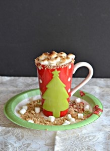 S'mores Hot Chocolate is overflowing with toasted marshmallows