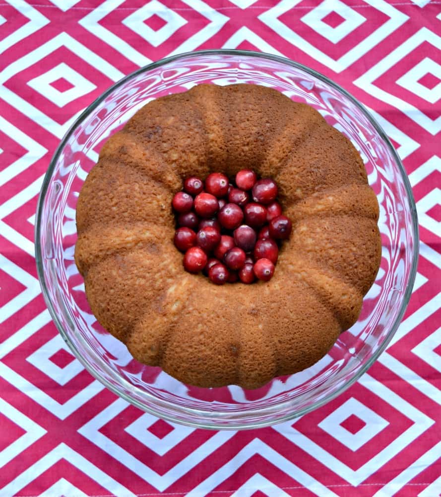 Check out this delicious Spice Cake with Cranberry Nut Sauce