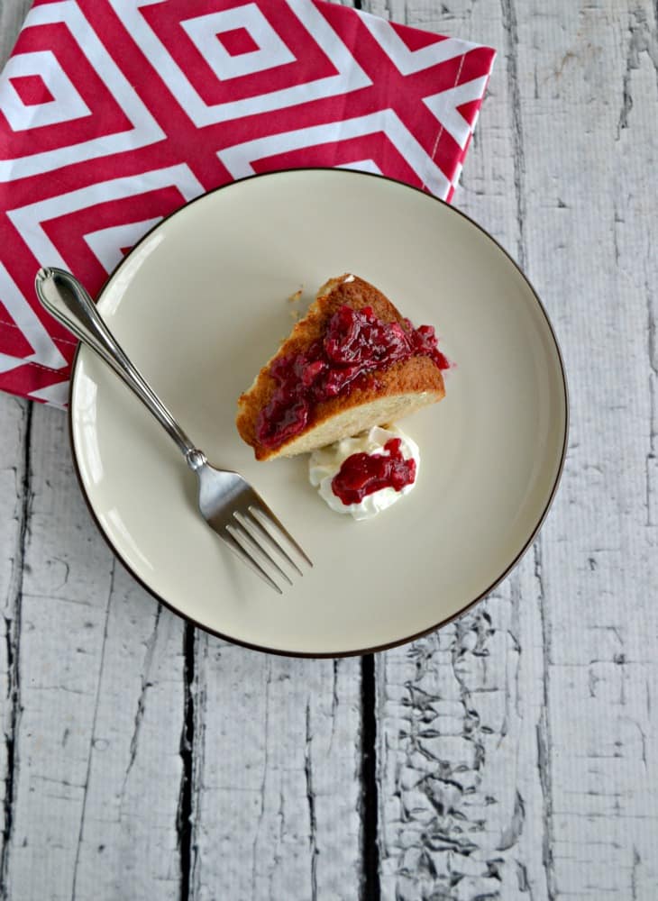 Looking for less sugar? Try this Spice Cake with Cranberry Nut Sauce made with SPLENDA sugar blend