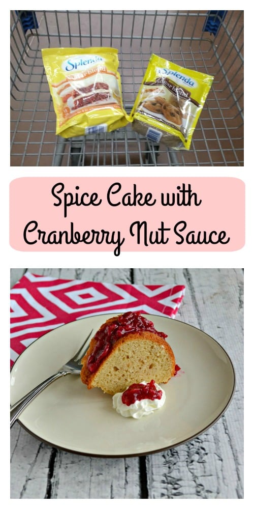 Spice Cake with Cranberry Nut Sauce