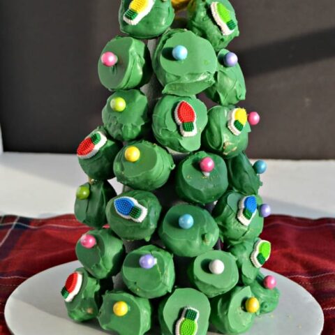 OREO Cookie Balls Edible Christmas Tree Centerpiece